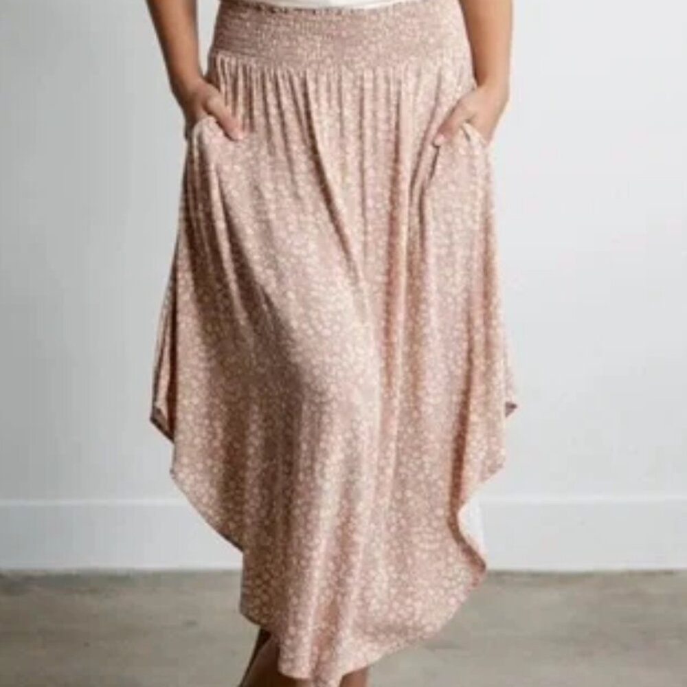 Sozy Mia Midi M Skirt Rosy Combo NWOT